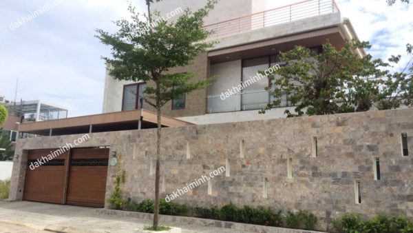 HKM10 -#190Hkm10 -Đá Trắng Nhạt- TƯỜng RÀo- Đá Tự Nhiên Trang Trí Khải Minh