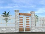 HKM2087 -Đá Đen xám- TƯỜNG MẶT TIỀN- Đá tự nhiên trang trí Khải Minh