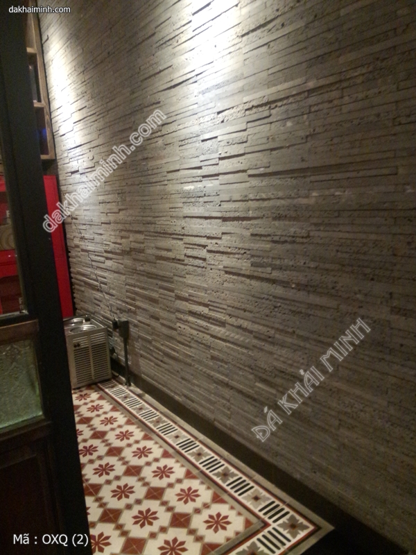 Hkm2453 -Đá Xám đậm- Cafe - Bar- Đá Tự Nhiên Trang Trí Khải Minh