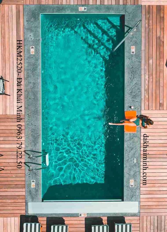 HKM2597- Da Xanh Reu- Thanh Ho Boi-Da Tu Nhien Trang Tri Khai Minh