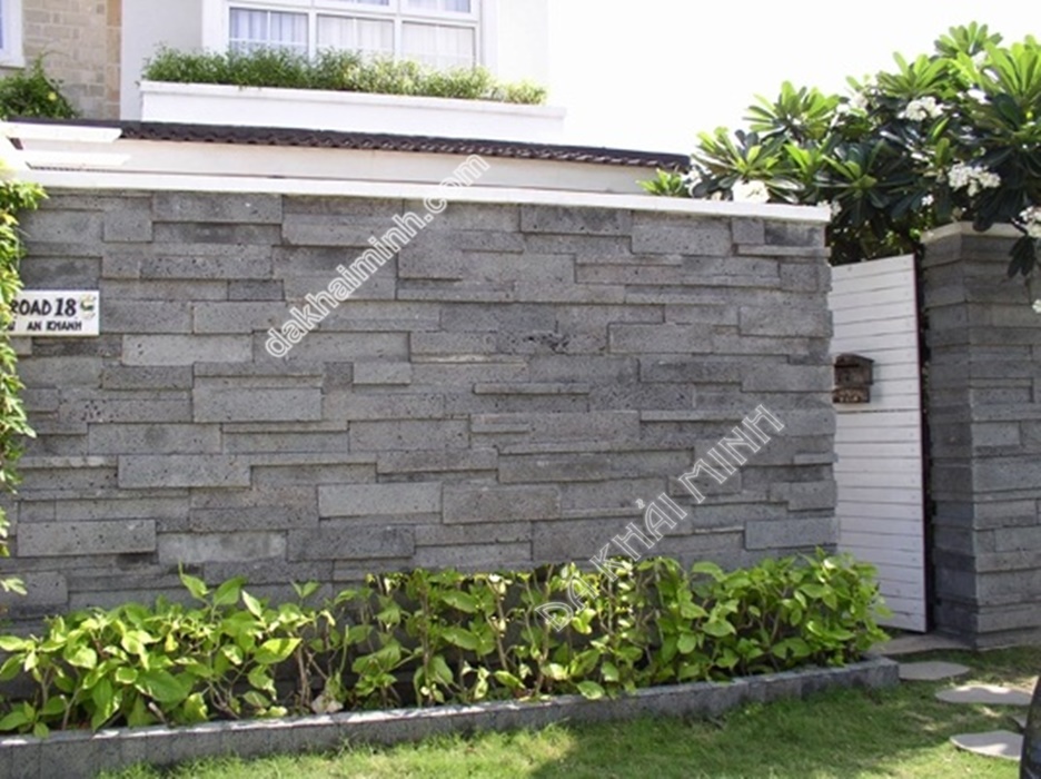 Hkm286 -Đá Xám đậm- CỘt - TrỤ - CỔng- Đá Tự Nhiên Trang Trí Khải Minh