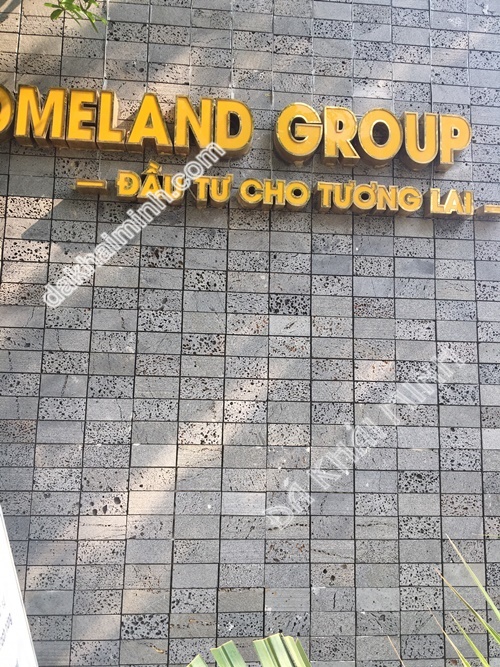 Hkm380 -Đá Xám đậm- TƯỜng MẶt TiỀn- Đá Tự Nhiên Trang Trí Khải Minh