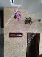 HKM943 -Đá Vàng nhạt- PHÒNG KHÁCH – NGỦ- Đá tự nhiên trang trí Khải Minh
