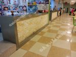 HKM959 -Đá Vàng nhạt- QUẦY TIẾP – RECEPTION- Đá tự nhiên trang trí Khải Minh