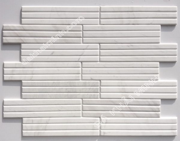 Đá Hoa ốp tường màu trắng #11 - Hkm980 -Đá Trắng- Đá Tự Nhiên Trang Trí Khải Minh