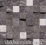 Đá chẻ phiến ốp tường màu đen #255 - Mosaic Xdbmcr 45x45 #255