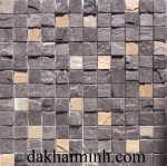 Đá chẻ phiến ốp tường màu đen #252 - Mosaic Xdhs 45x45 #252
