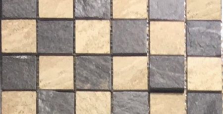 Đá chẻ phiến ốp tường màu đen #256 - Mosaic Xdsocr 45x45 #256 (2)