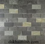 Đá chẻ phiến ốp tường màu đen #265 - Mosaic Xdsv 45x90 #265