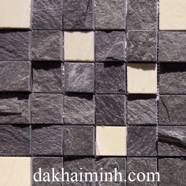 Đá chẻ phiến ốp tường màu đen #264 - Mosaic Xdvk 45x45 #264