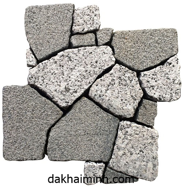 Đá Granite ốp tường màu trắng #1051 - Mosaic Da Granite Trang- Xam Ms