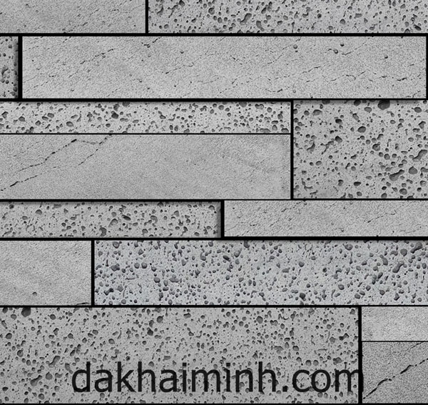 Đá Ong ốp tường màu xám #1659 - Ox 5-10-15x60 Nhap Nho Dakhaiminh