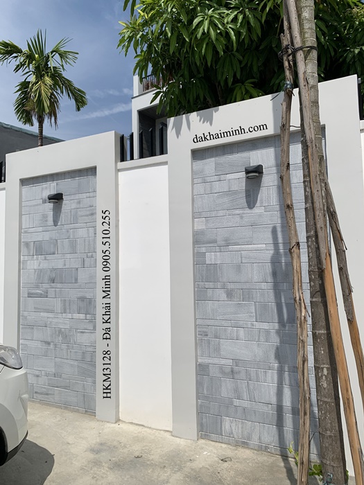 Đá xanh bluestone mặt nhám ốp tường rào