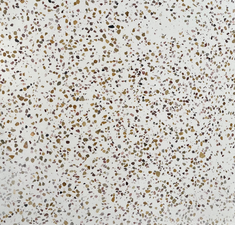 Gạch Terrazzo đá Mài màu trắng