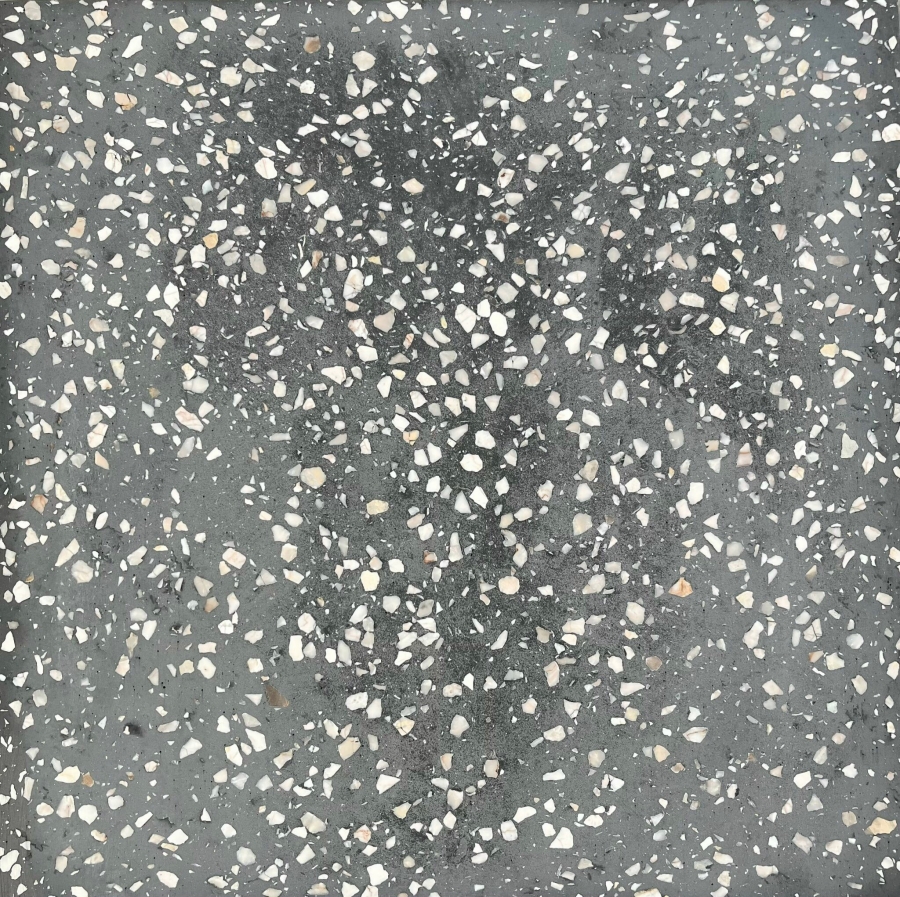 Gạch Terrazzo đá Mài màu đen