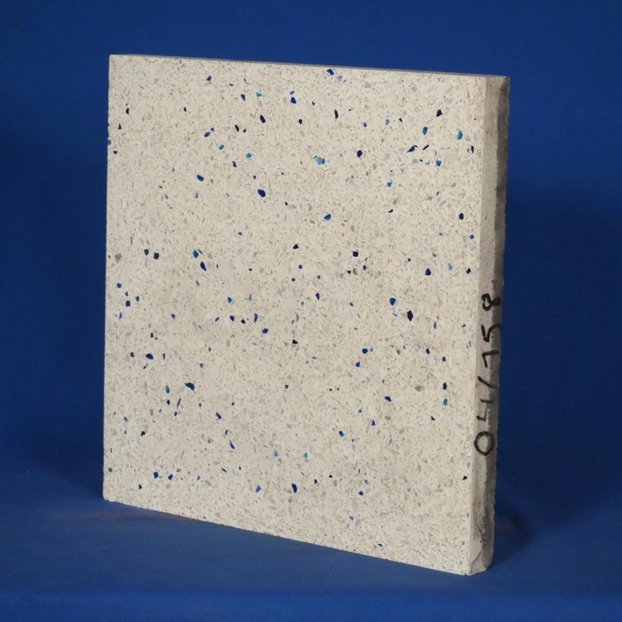 Gạch Terrazzo đá Mài màu kem