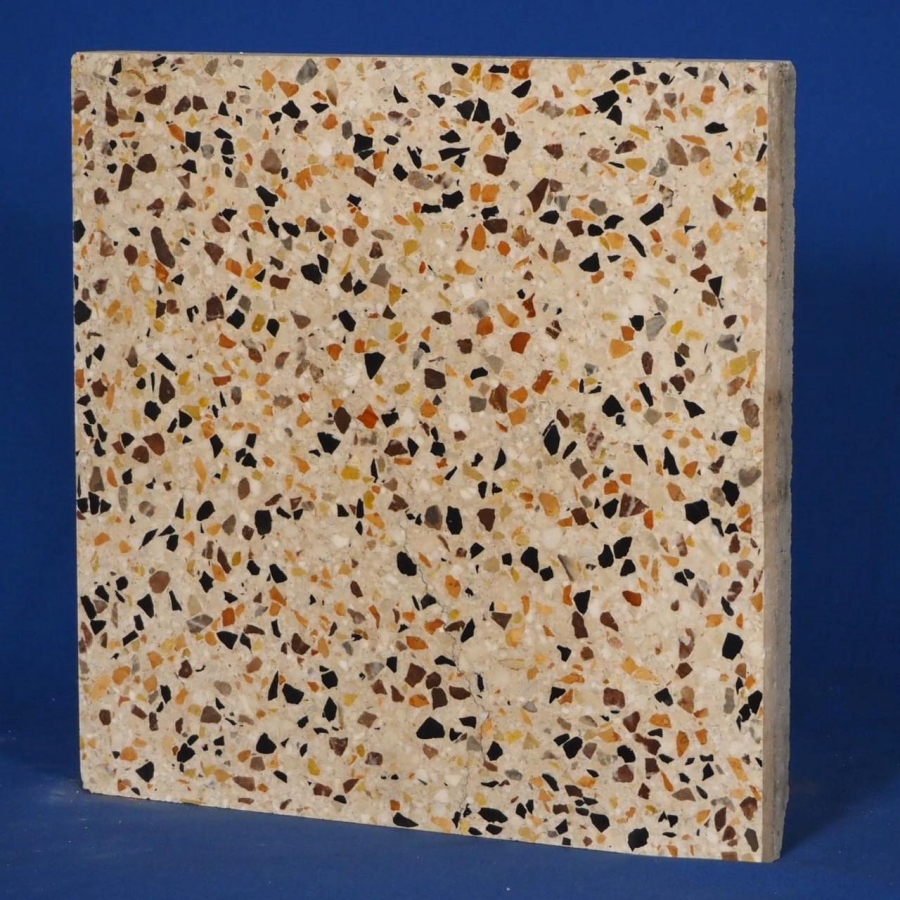 Gạch Terrazzo đá Mài màu vàng