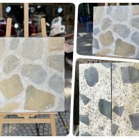 Hình đại Diện đá Mài Terrazzo điểm Viên To