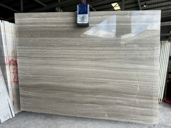 Đá Marble Xám Vân Gỗ Grey Wooden Travertin tấm slab